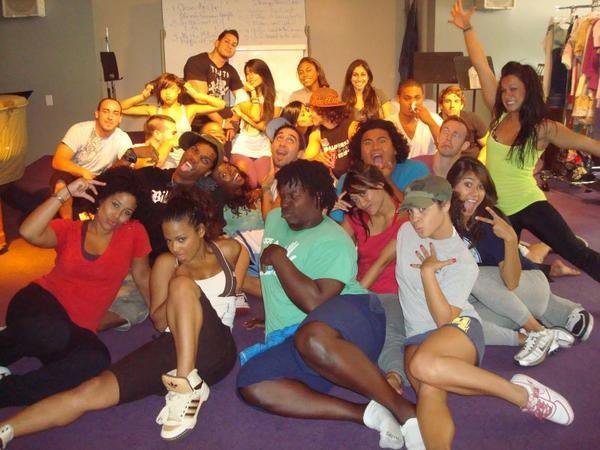 Behind the scenes of "Bring it On: Fight to the Finish" with my East Los Angeles Roughriders - Hollywood, CA 2008