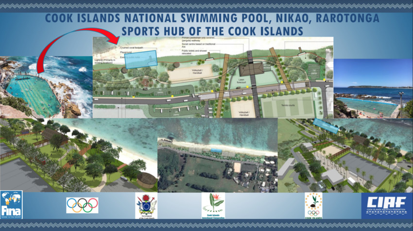 Design idea for the development of the salt water swimming pool at Nikao Social Centre