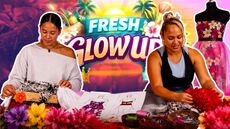 Models Try Designing A Dress | Fresh Glow Up