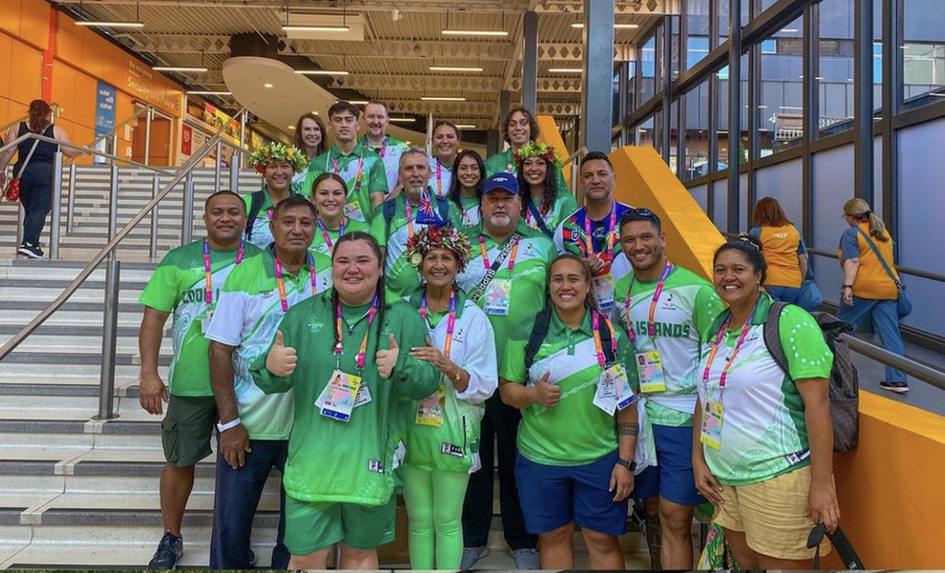 Team Cook Islands at the Commonwealth Games (PC: Manine Lynch)