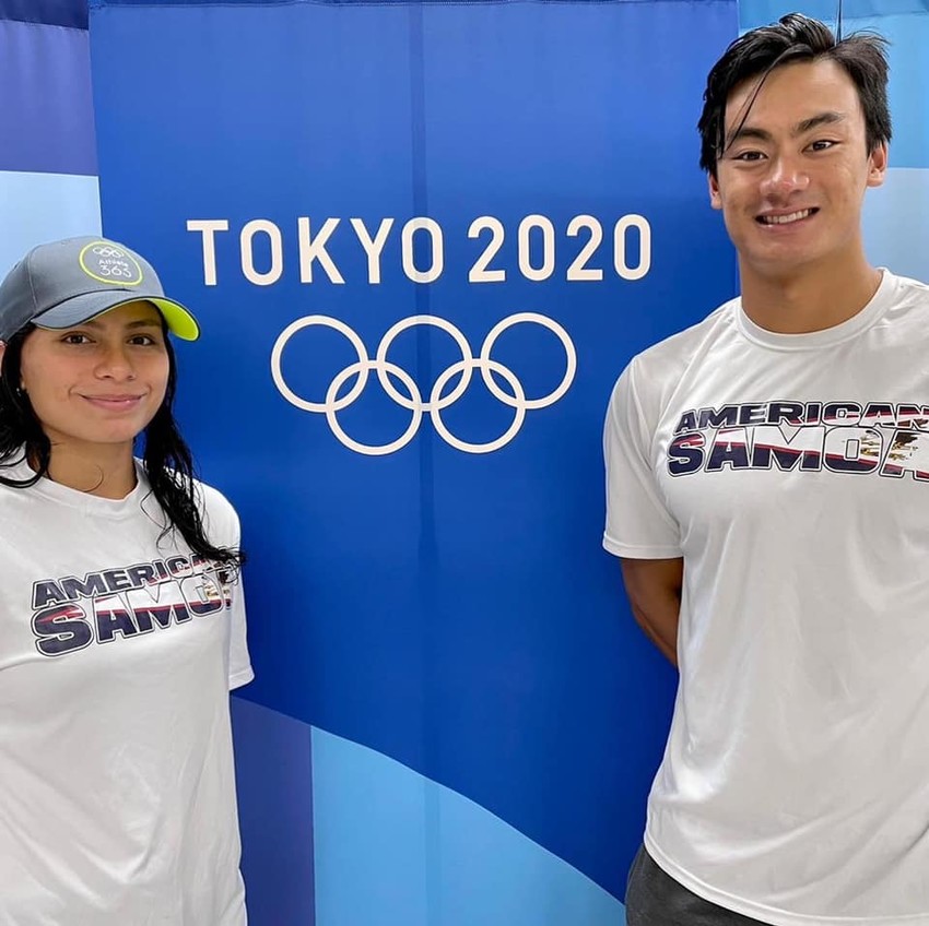 Tilali and Micah - American Samoa swimmers