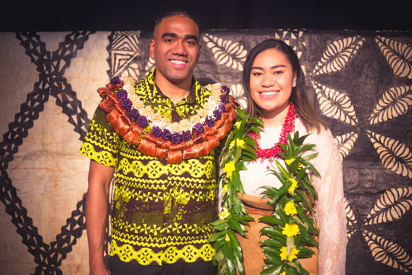 Sela with fellow Massey University student & Prime Ministers Pacific Youth Awards recipient Tupou Veiogo