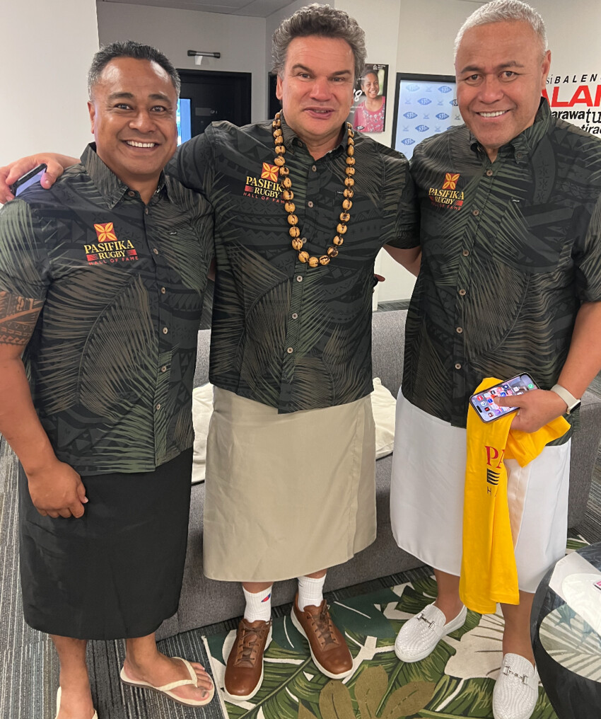 Jerome Mika, Savae Sir Michael Jones and Seiuli Jesse Sapolu