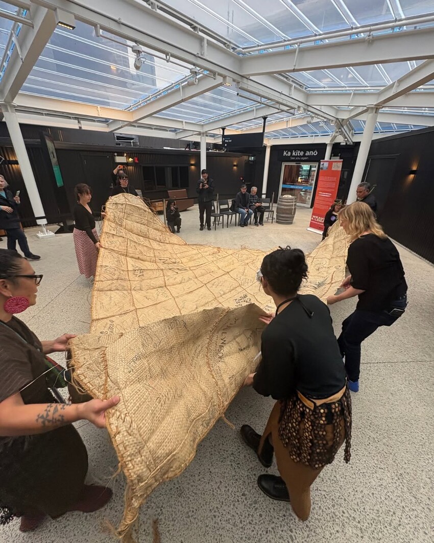 BTS of setting up the exhibition