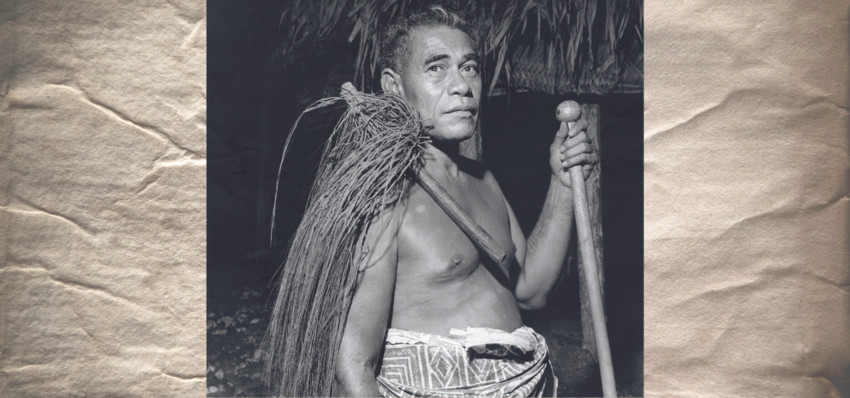 Matai Laga’aia Petelo from Fa’aala, Palauli, jc.1950 (PC: John Titchen/Stringer)