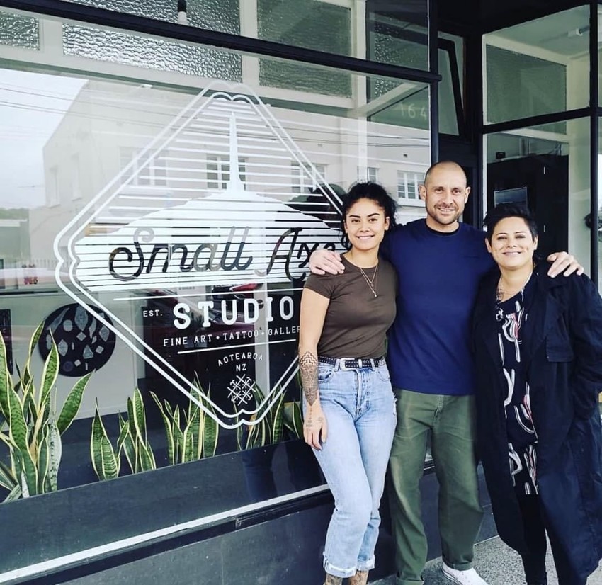 Matiah with her Dad Terje Koloamatangi & singer Anika Moa
