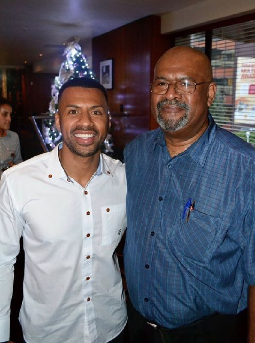 Jesse with his biological father Paul Elliott