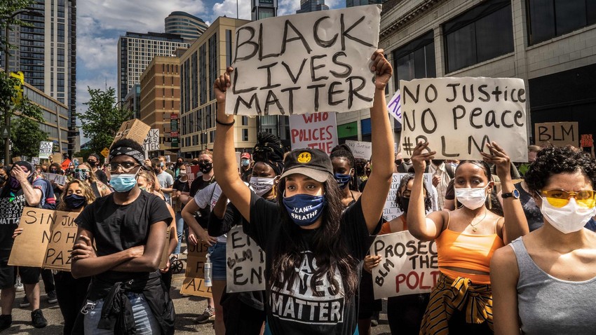Black Lives Matter protest march in Minneapolis Photo Credit: Axios