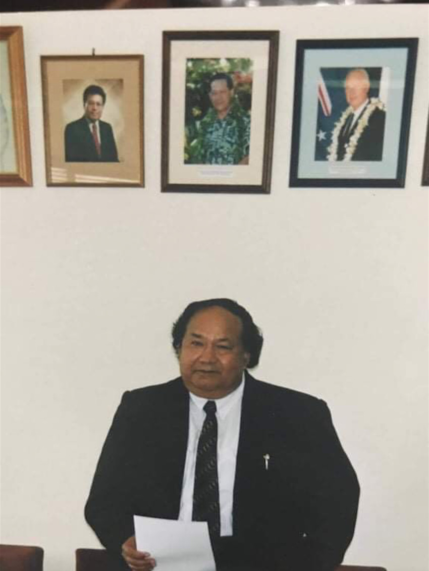 Iaveta Arthur when he was Consul General for the Cook Islands. He was the Member of Parliament for the Overseas Constituency.