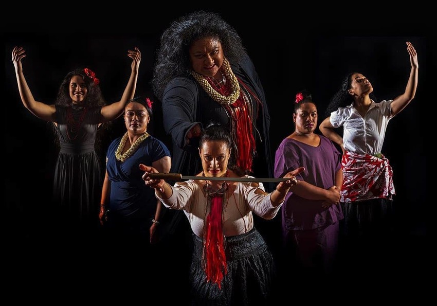 Promo image for "Wild Dogs Under My Skirt" - Saane with her cast mates Photo Credit: Raymond Sagapolutele