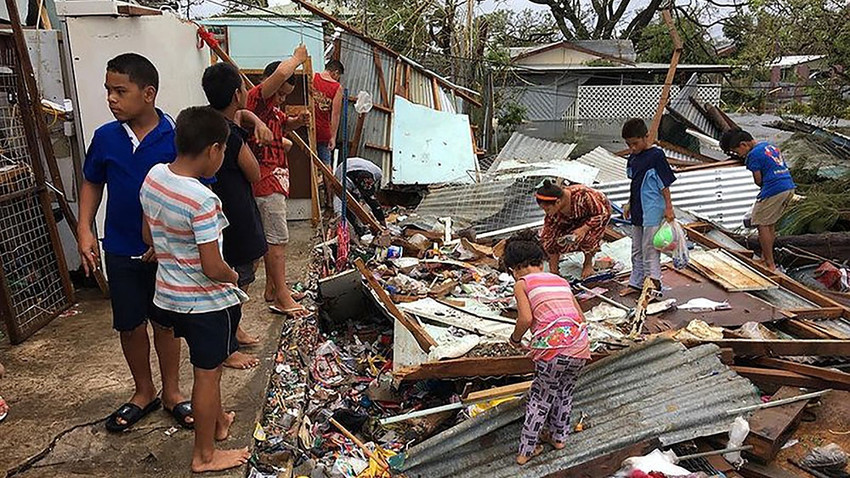 Cyclone Gita leaves a trail of destruction in Tonga. Photo credit: Al Jazeera