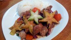 Pork and Star Fruit Stir Fry