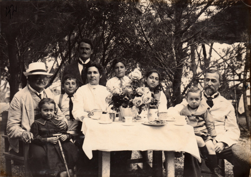 Gustav's 60th Bday 1917 at the Motuihe Island Internment Camp (Alfred Schultz Album, by photographer Reinhold Hofmann)