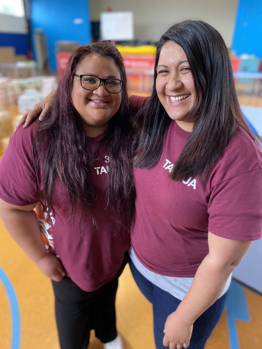 360 Tautua CEO Romana Fetu (L) and Operations Manager Sina Lima (R)