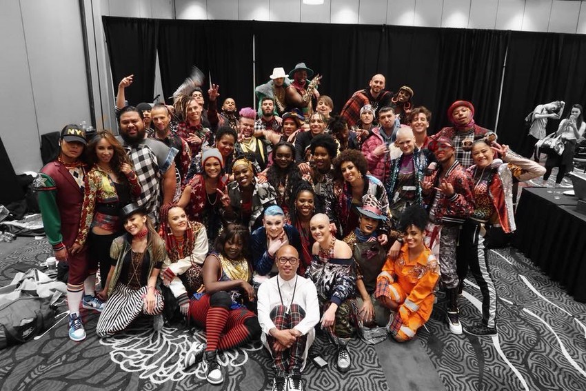 Backstage with the JTribe prior to hitting the stage with Janet Jackson - Las Vegas, NV 2018