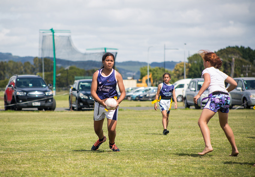 Alaina Lauitiiti in action in the U11s ripper grade