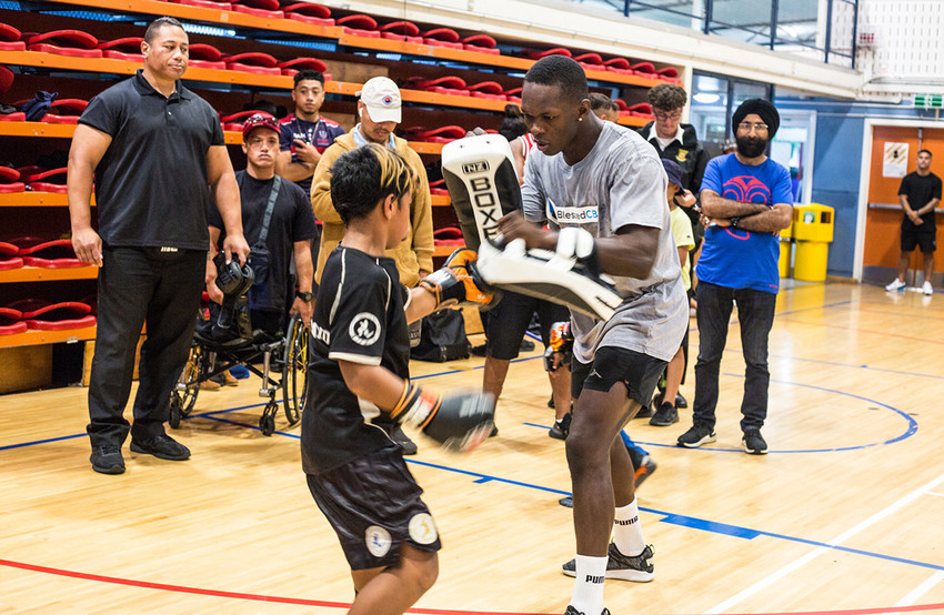 This young boy probably went to school to tell his mates Stylebender held pads for me!