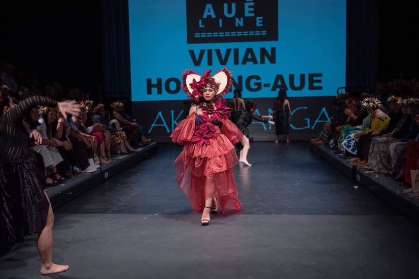 Aue Line Collection 'AKETEREI' showcased at the Cook Islands Fashion Show 'Aku Yanga'