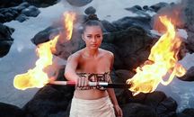 Moemoana Schwenke - Fire Knife Dancer 