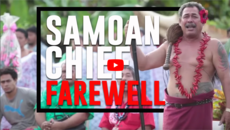 A Samoan Chief's farewell