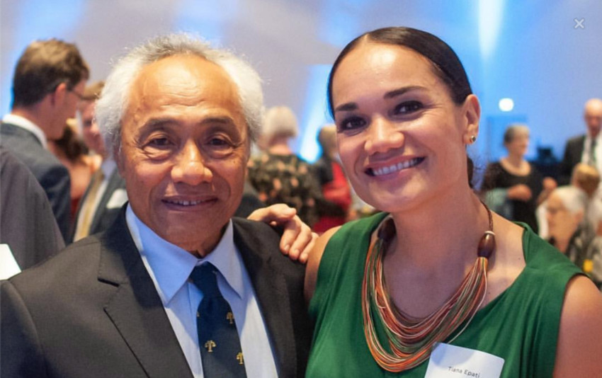 Tiana with her father Semi Epati who was the first Pasifika judge in Aotearoa