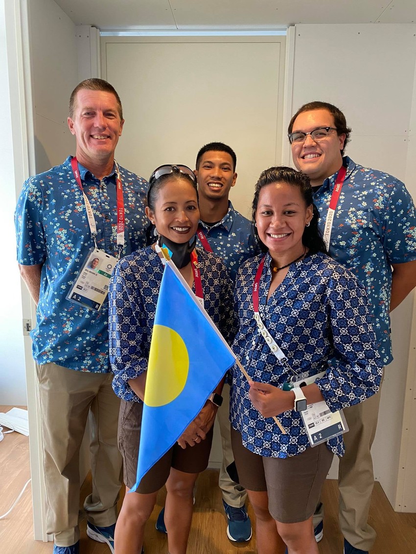 Team Palau ready for the Opening Ceremony