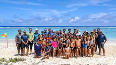 FINA President visits Pacific Islands with Olympic swimming stars Ian Thorpe & Cate Campbell 