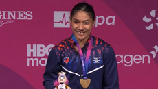 18 year old Seine Stowers wins first Gold Medal for Samoa