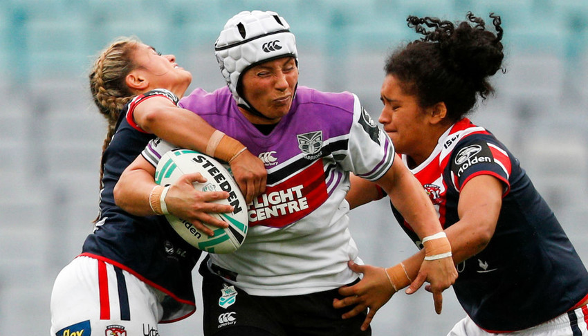 Lorina playing for the Warriors Womens team