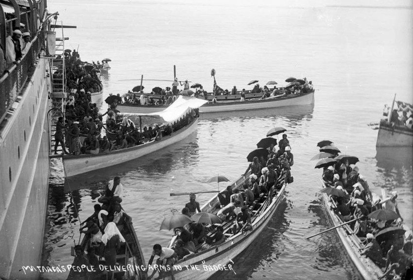 Mata'afa's people delivering arms to the 'Badger'