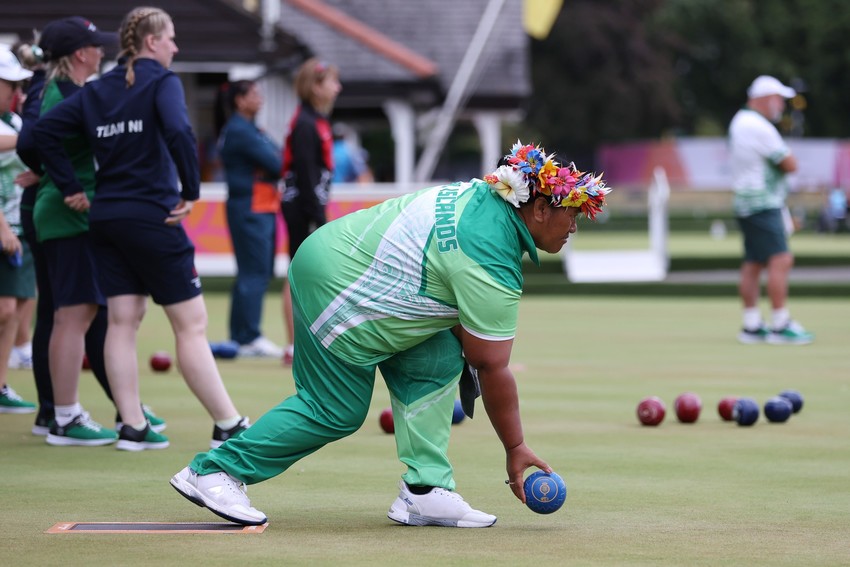 Teokotai Jim bowls for the Cook Islands