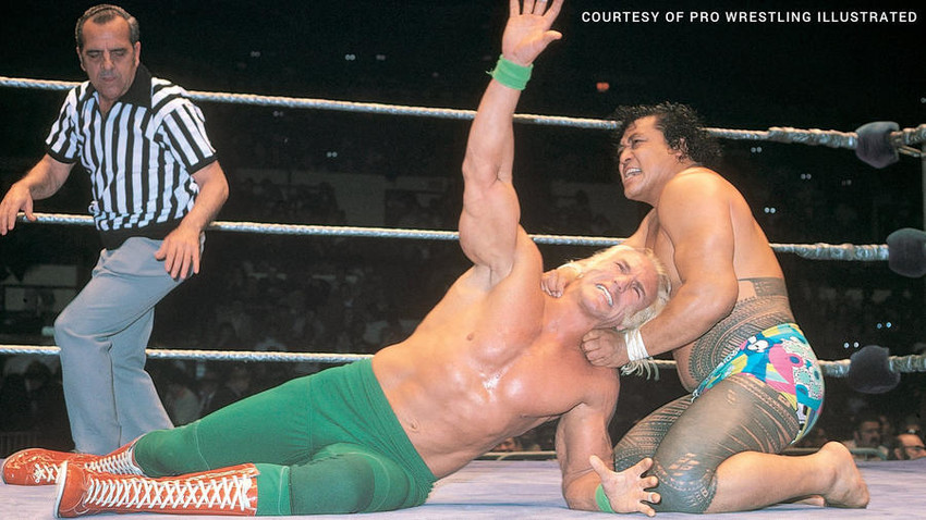 The real High Chief Peter Maivia in his WWE heyday
