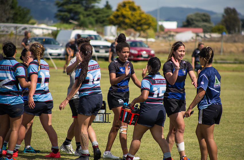 Ponsonby winners of the Open Womens Grade at the end of their final against Rotoiti