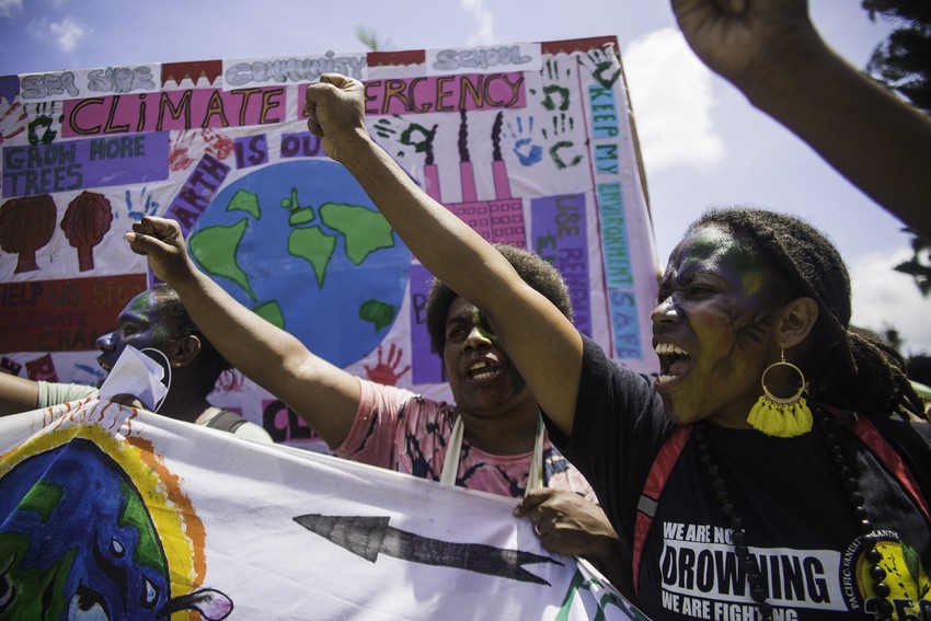 Activists calling for Climate Justice