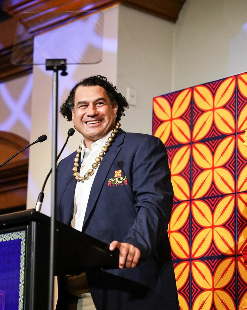 Pasifika Rugby Hall of Famer George Smith. Photo: Instagram / Pasifika Rugby Hall of Fame