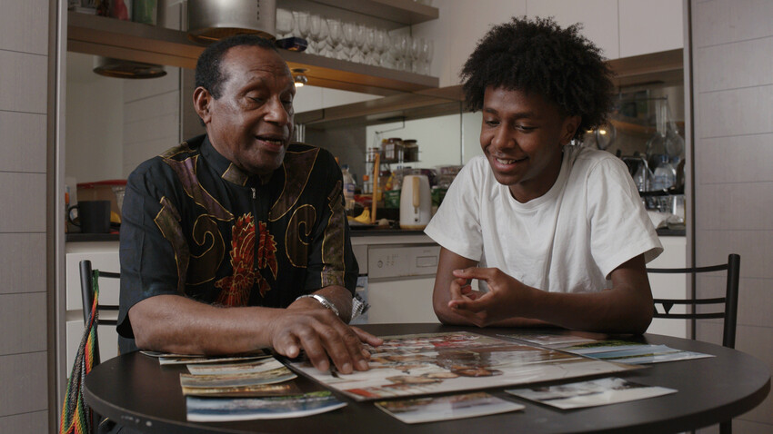 Lamech Mora and West Papua Elder Alfonsius Adadikam