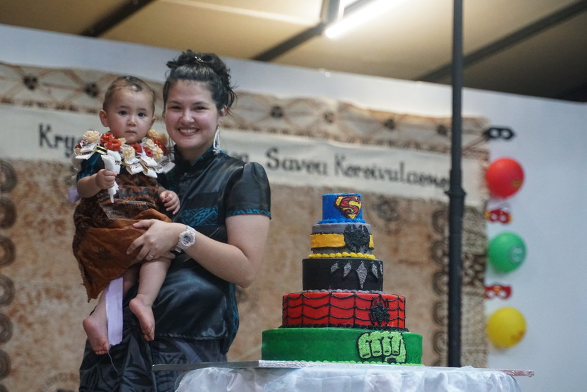 Krystian-John Aisea Savou Koroivulaono and his mother Vivian N. Koroivulaono