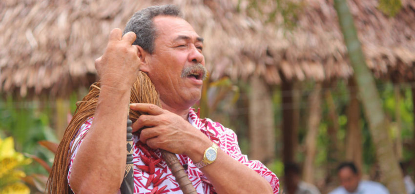 Tulafale Ali'i from Vaito'omuli, Palauli - Pousui Pou Pinota (PC: Penina Momoiseā)