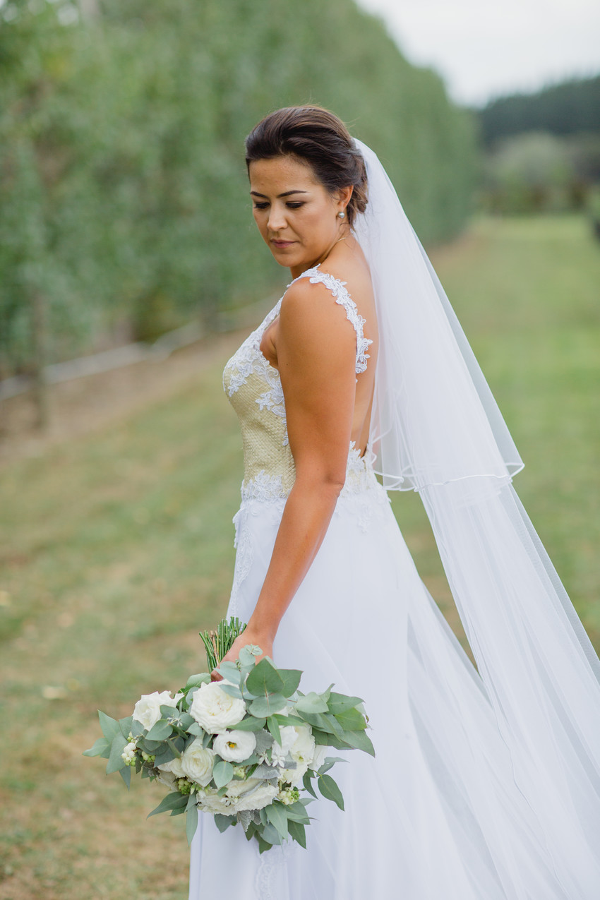 Paula's niece Maree (Former Miss Samoa 2010/2011) on her wedding day in the dress Paula designed Photo credit: PoppyMoss photography