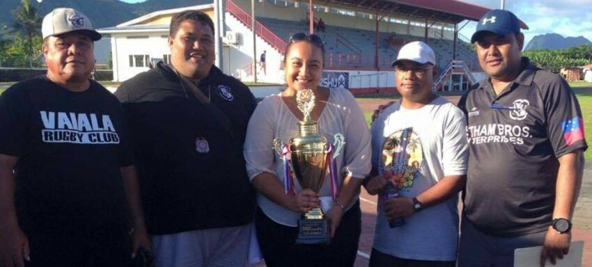 Niuafolau Faautu Talapusi with the Vaiala Ulalei Club, 2015