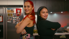 Dancers Kaea and Ruthy Battle | Cooking With The Stars